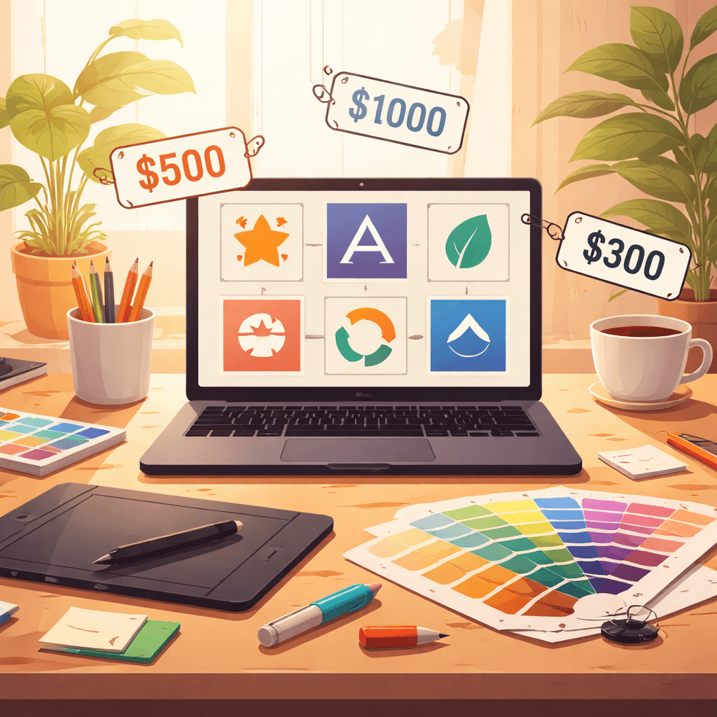 Combien coûte un logo en 2026 ? Prix, tarifs et alternatives